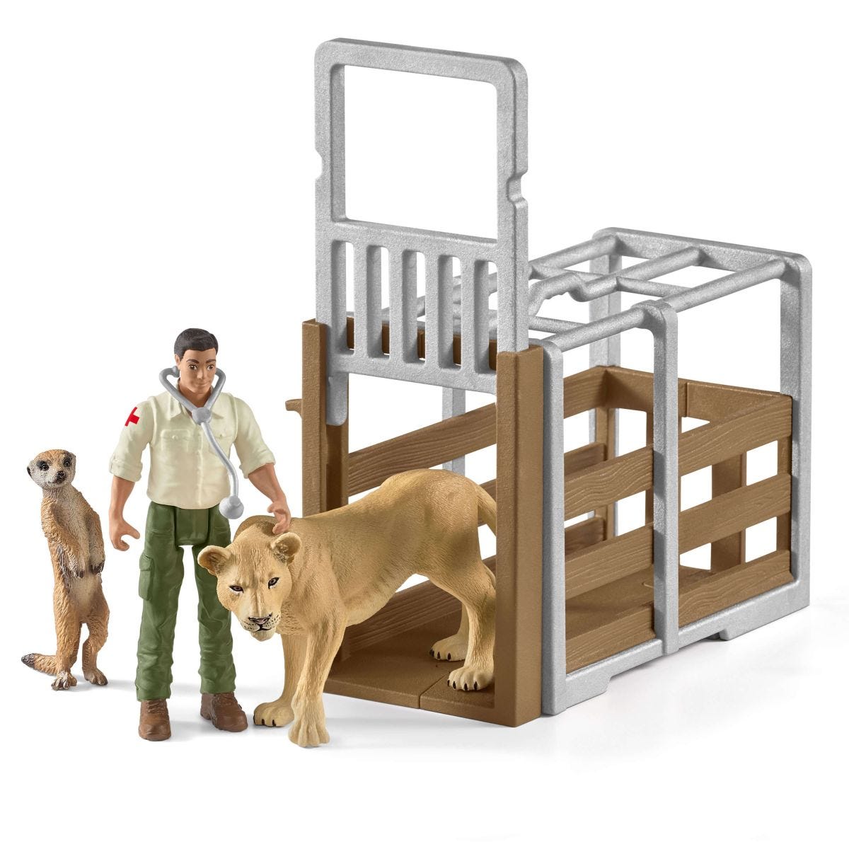 Schleich Farm World Grande camion salvataggio animali playset safari
