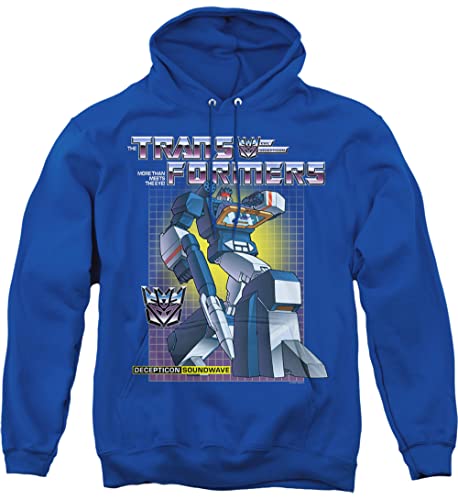 Transformers Soundwave felpa con cappuccio blu royal L