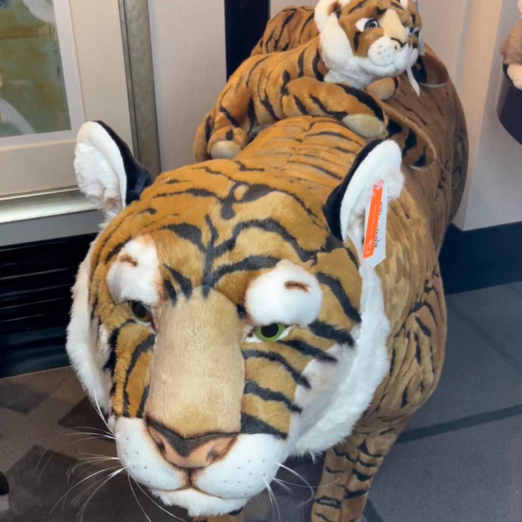 La Pelucherie Big Ones Tigre Gigante peluche 180cm arredo