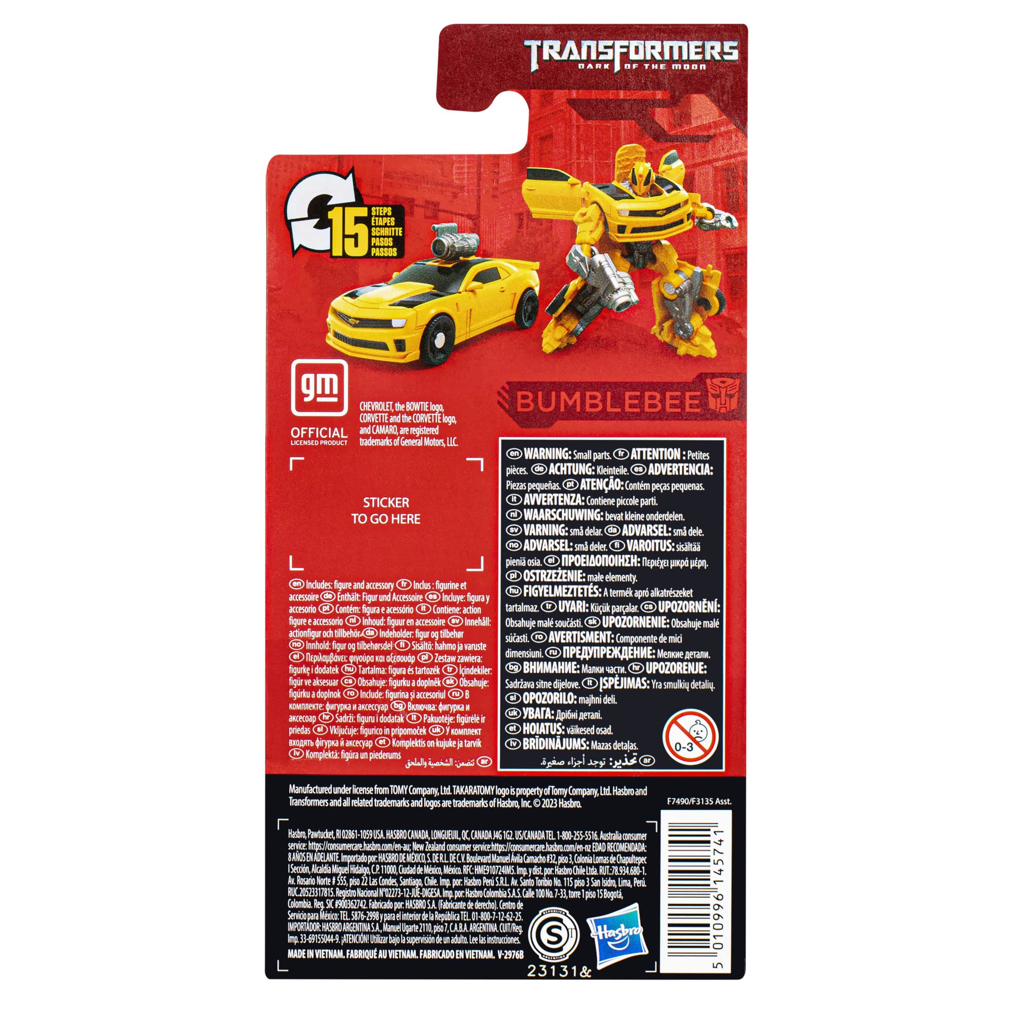 Transformers Studio Series Core Bumblebee action figure 8,5 cm Camaro