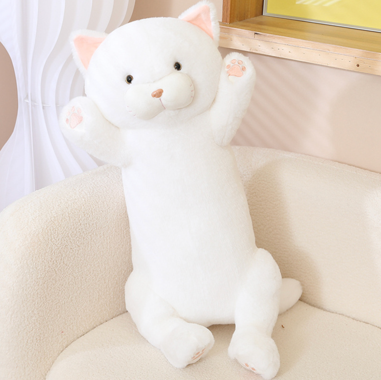 ToyalFriends Cats Gatto Lungo peluche 70cm bianco