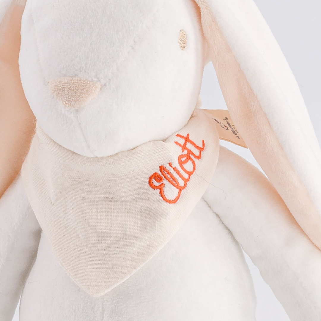 La Pelucherie First Rabbit peluche coniglio 35cm bianco ipoallergenico