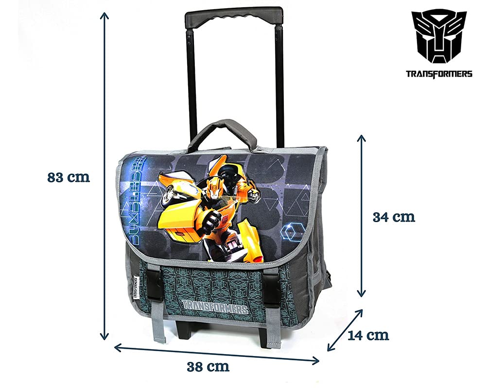 Transformers Bumblebee bauletto trolley 38 cm grigio scuola