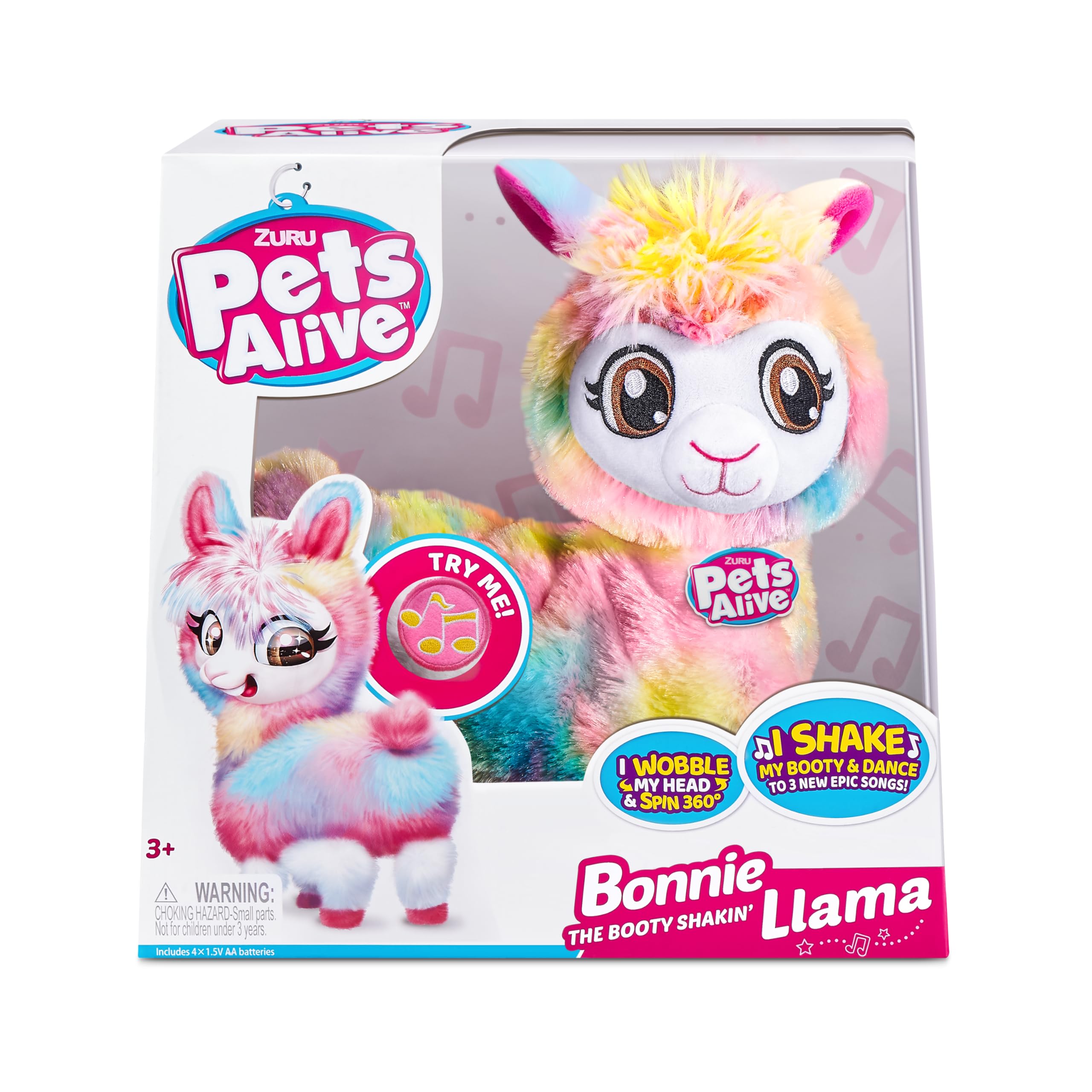 Pets Alive Rainbow Bonnie Lama ballerina rosa interattiva
