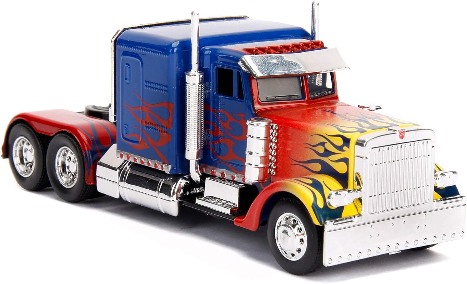 Jada Transformers T1 Optimus Prime macchinina die-cast 1:32 rosso blu