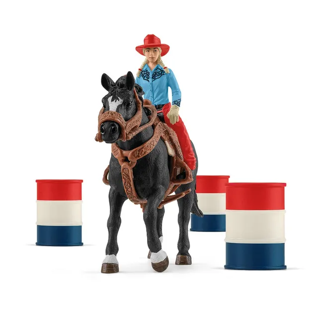 Schleich Horse Club Barrel Racing playset cowgirl 42576