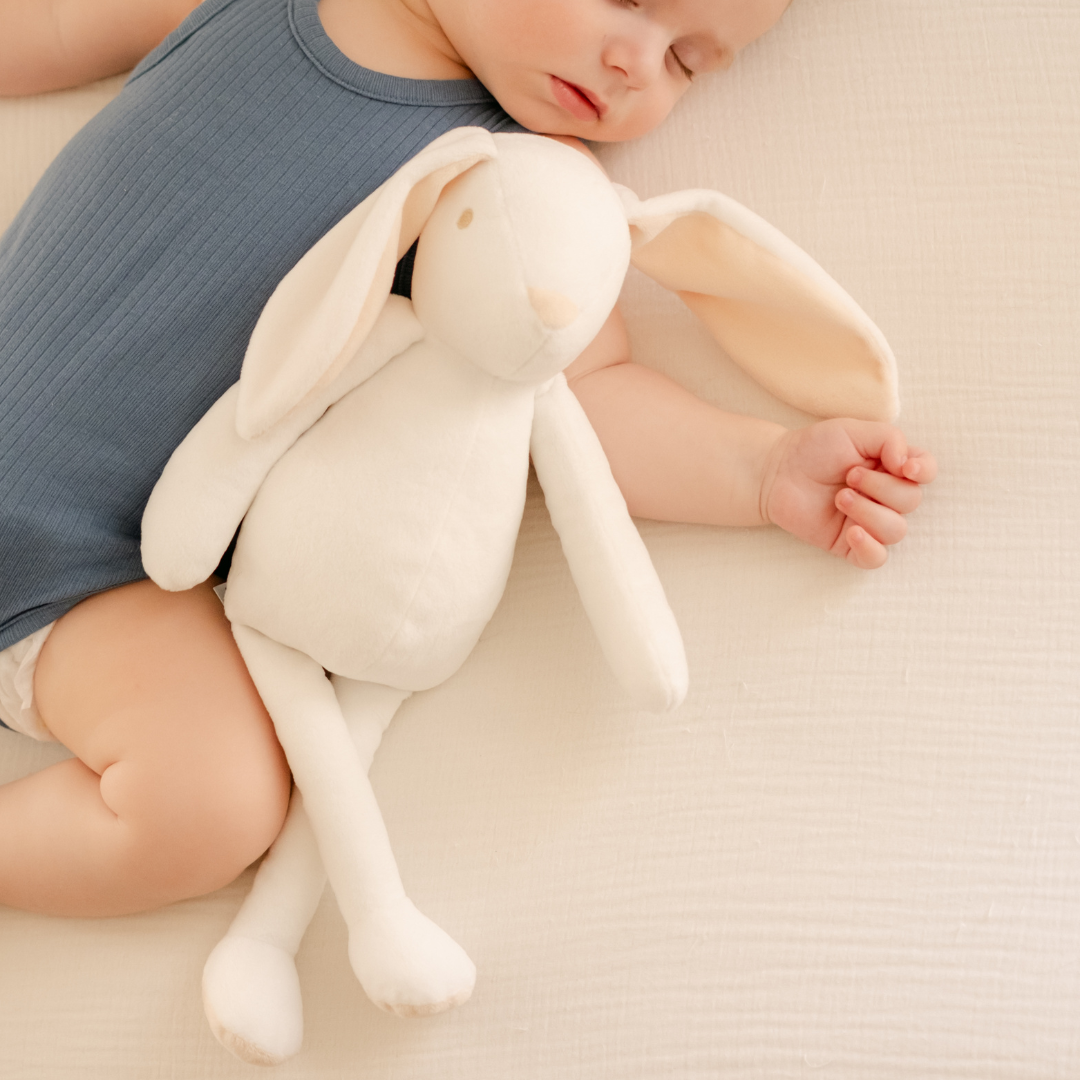 La Pelucherie First Rabbit peluche coniglio 35cm bianco ipoallergenico