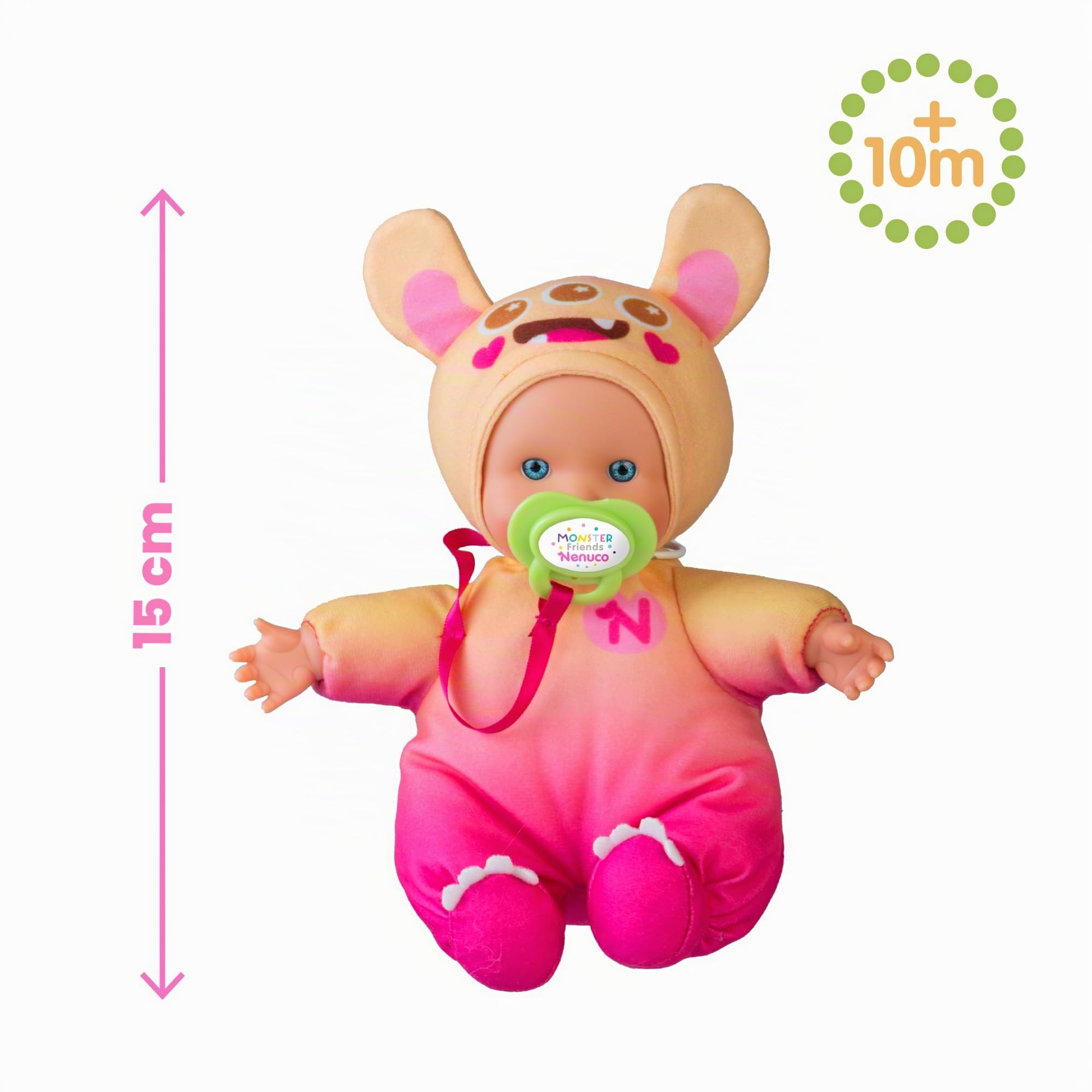 Nenuco Monster Friends bambola 15 cm gialla corpo morbido