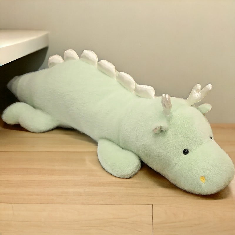 ToyalFriends Dinosaurs dinosauro peluche 70cm verde cuscino lungo