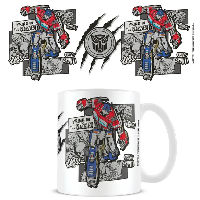 Transformers Bring on the Beasts tazza ceramica 325 ml bianca