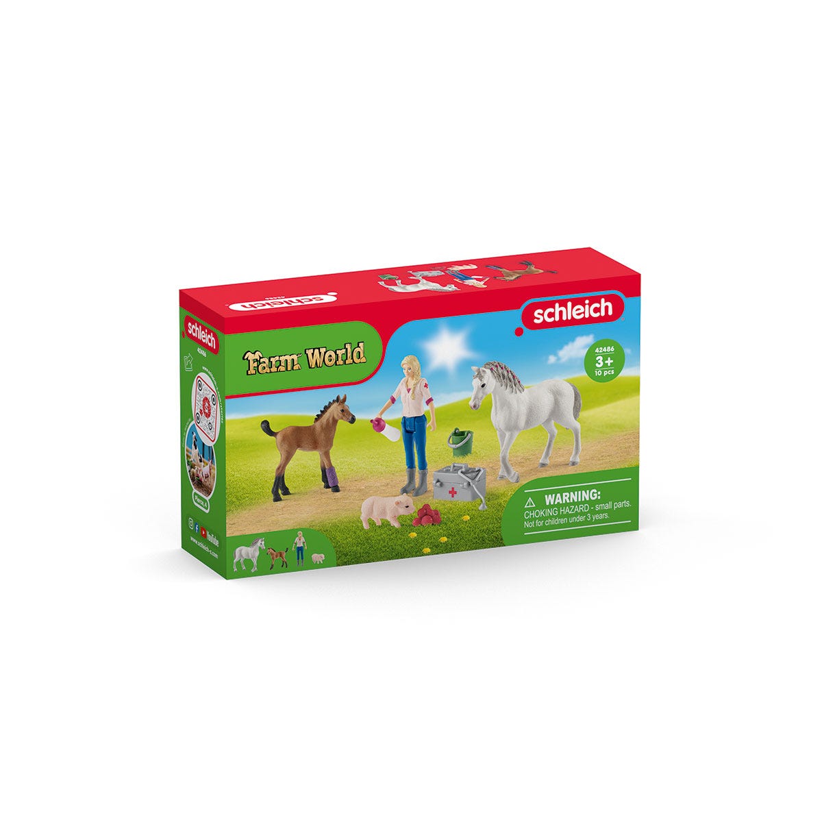 Schleich Horse Club Veterinario Cavalla 42486 playset