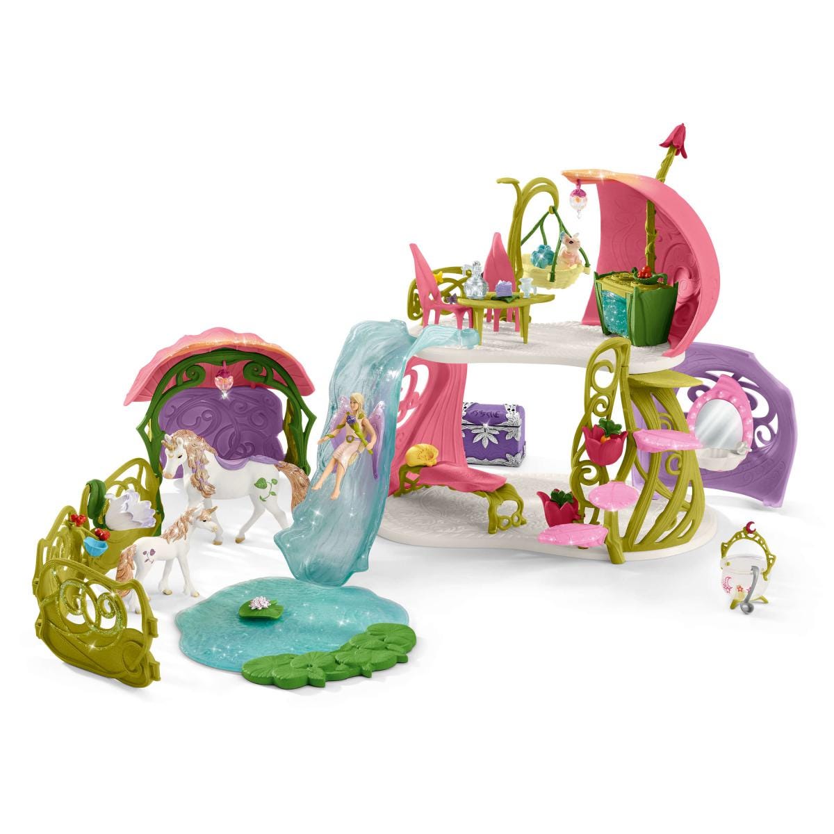 Schleich Bayala Casa Fiorita Unicorni Lago 42445 Playset