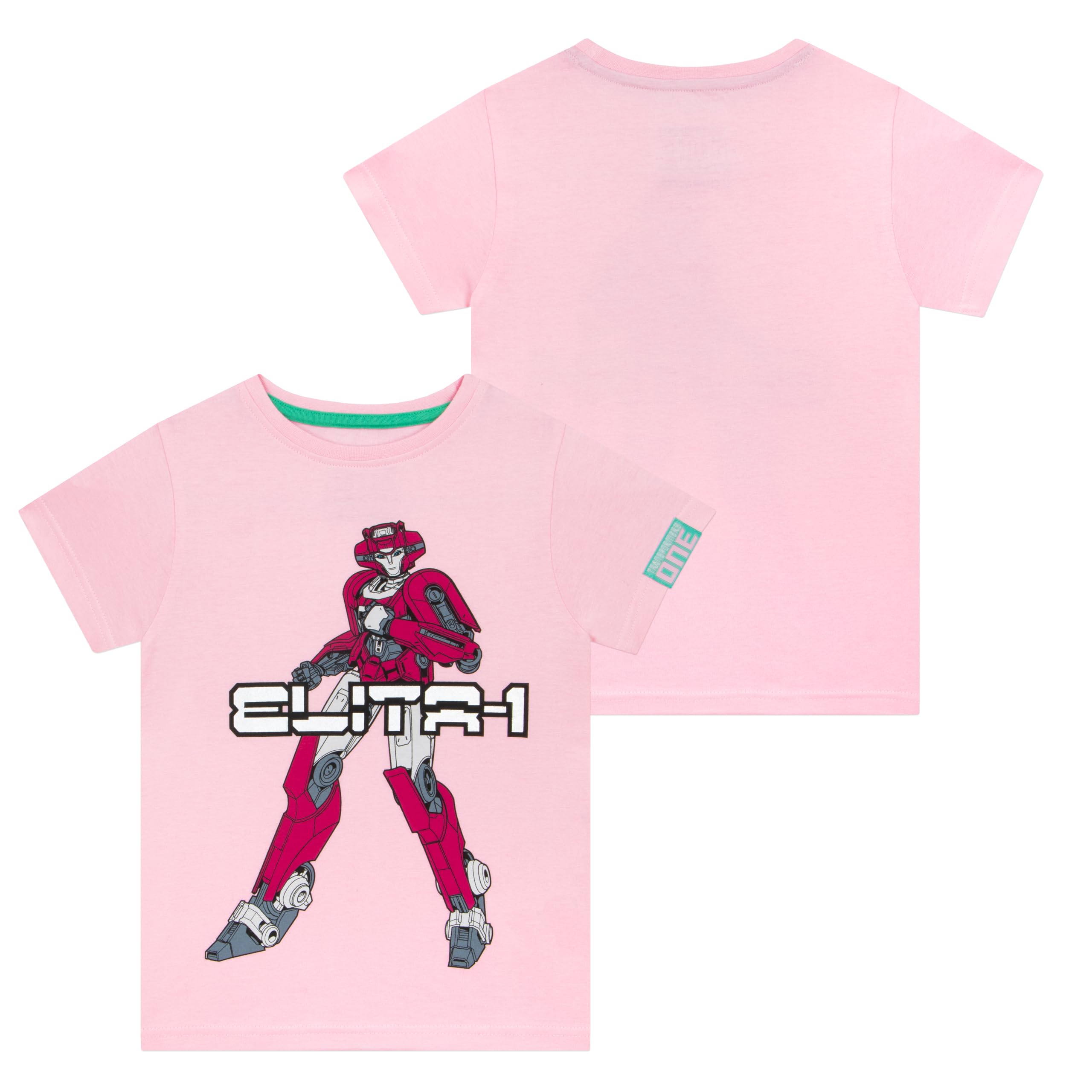 Transformers One T-Shirt Bambina Rosa Elita Cotone 3-10 Anni