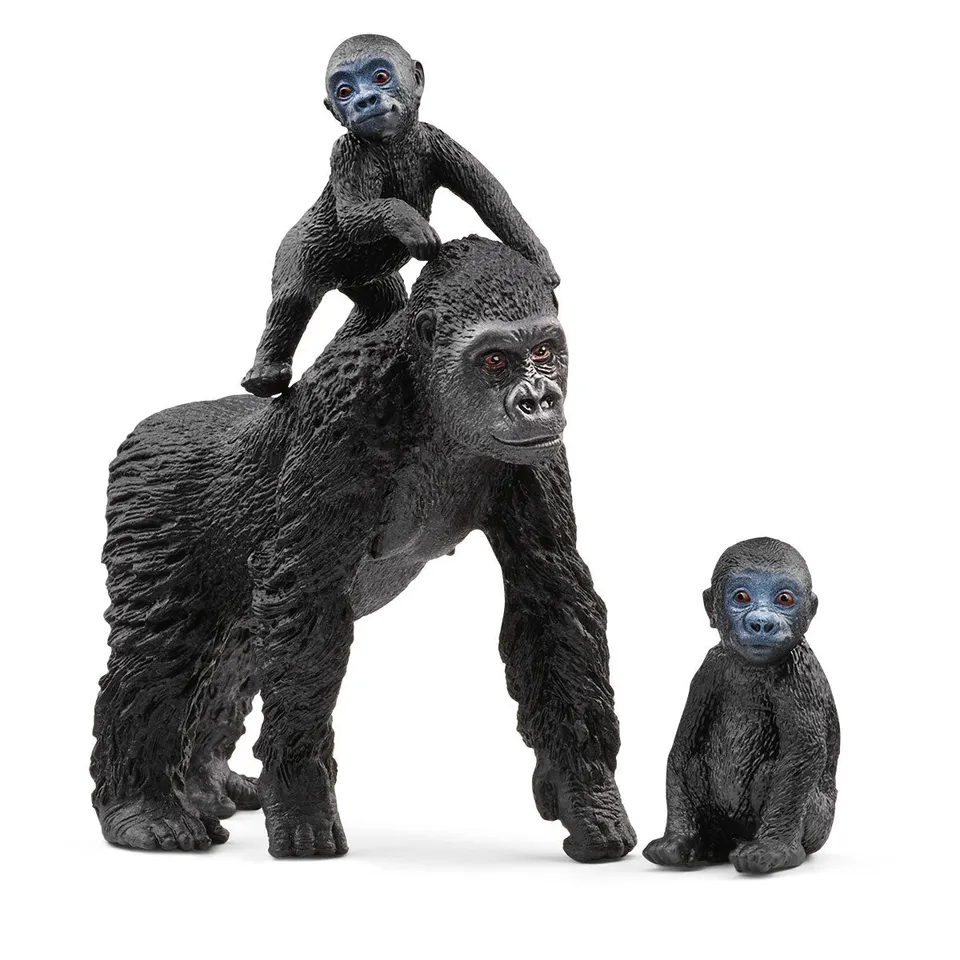 Schleich Wild Life Famiglia gorilla action figure 42601 giungla
