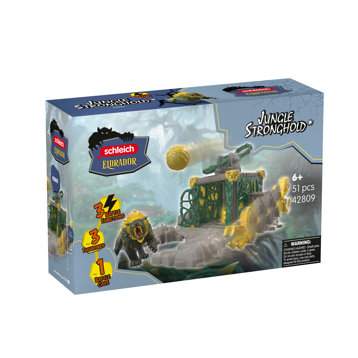 Schleich Eldrador Fortezza Giungla 42809 Playset Tigre