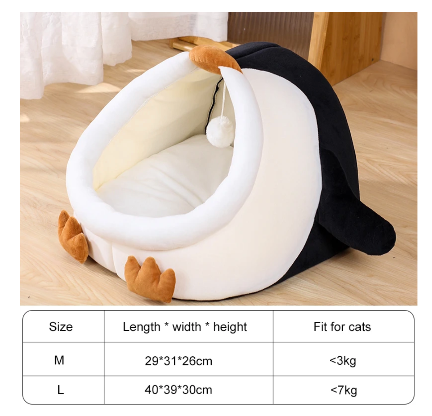 ToyalFriends Pet Beds Pinguino cuccia gatto M
