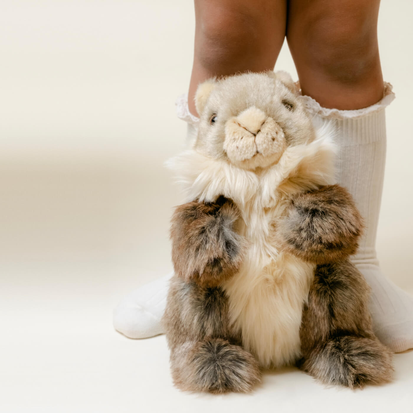 La Pelucherie Forest Marmotta Julie peluche 24 cm marrone