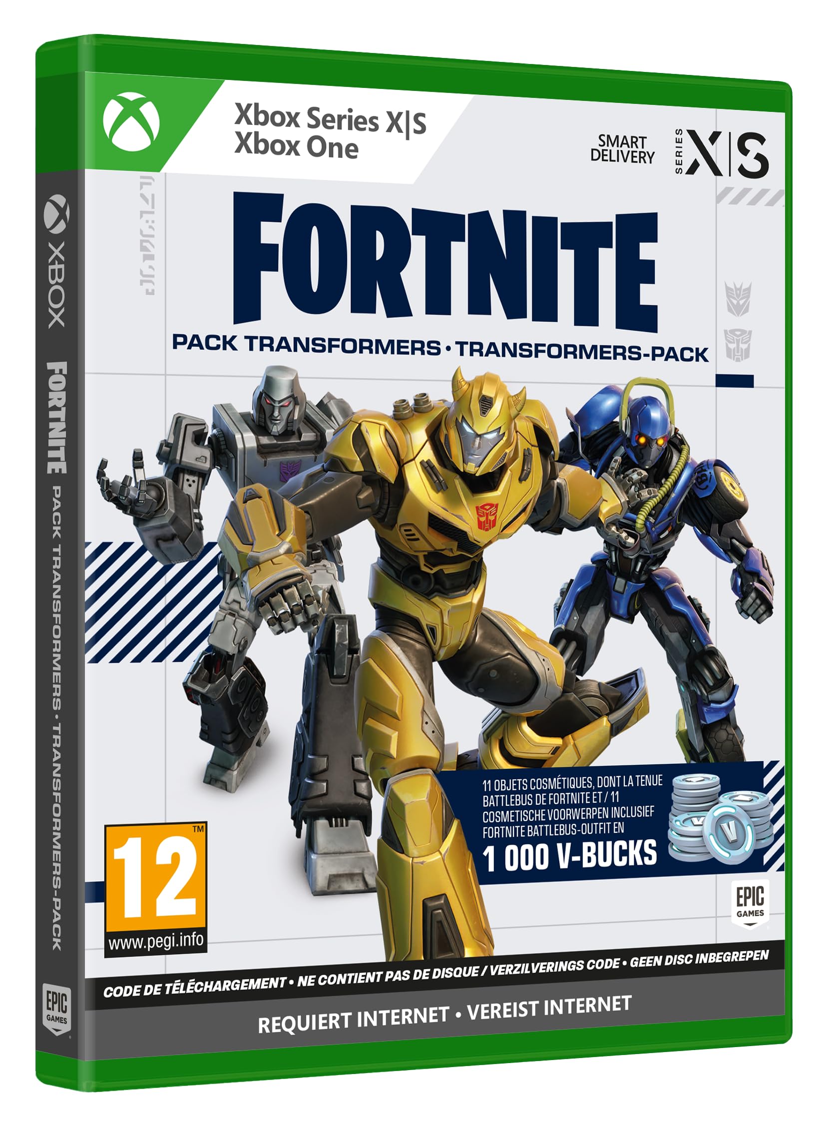 Fortnite Pack Transformers gioco codice Code-in-Box