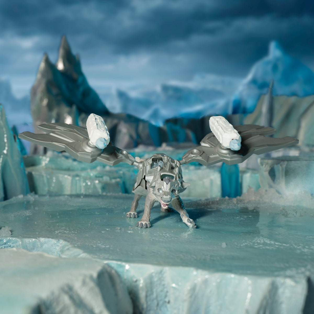 Schleich Eldrador Lupo di Ghiaccio action figure set 14 pezzi