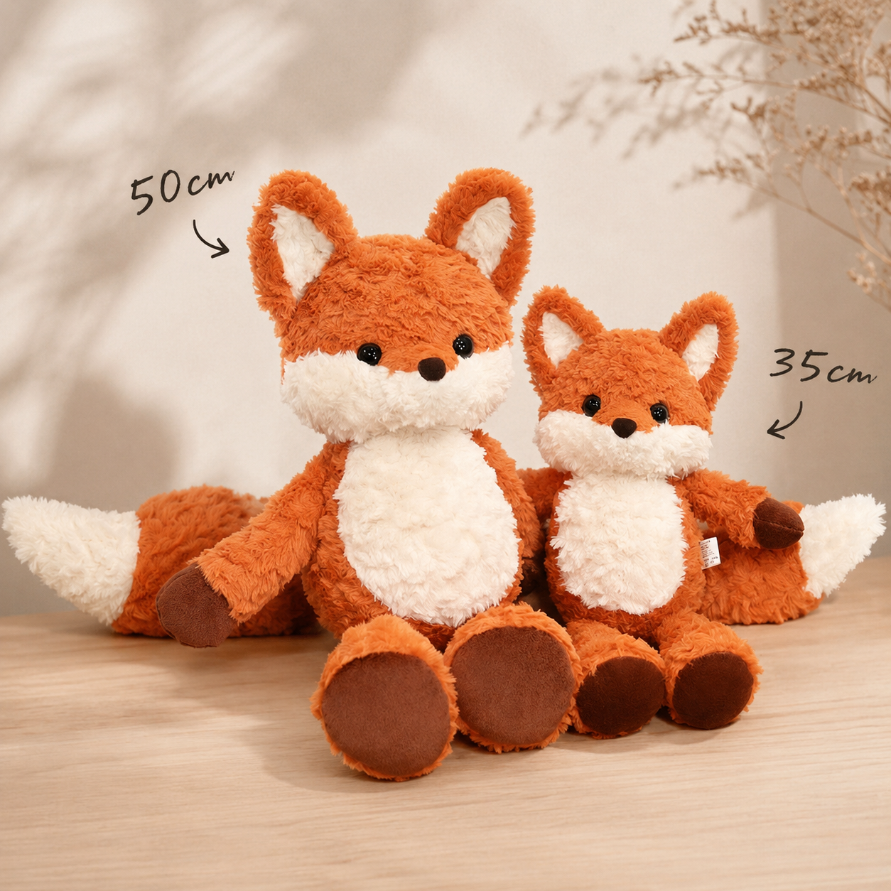 ToyalFriends Volpe Bosco Peluche Morbido 35cm Coda Bianca