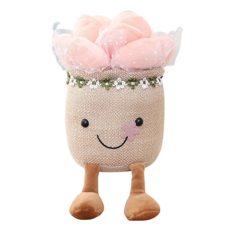 ToyalFriends Flower & Plant succulenta peluche 25cm blu