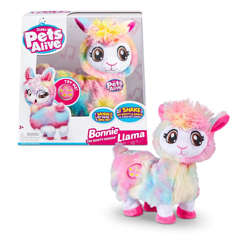 Pets Alive Rainbow Bonnie Lama ballerina rosa interattiva