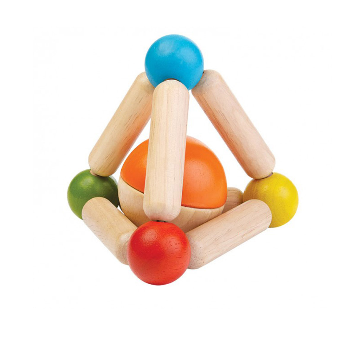Kreativa Wooden Rattles Rattle Triangle sonaglio legno triangolo