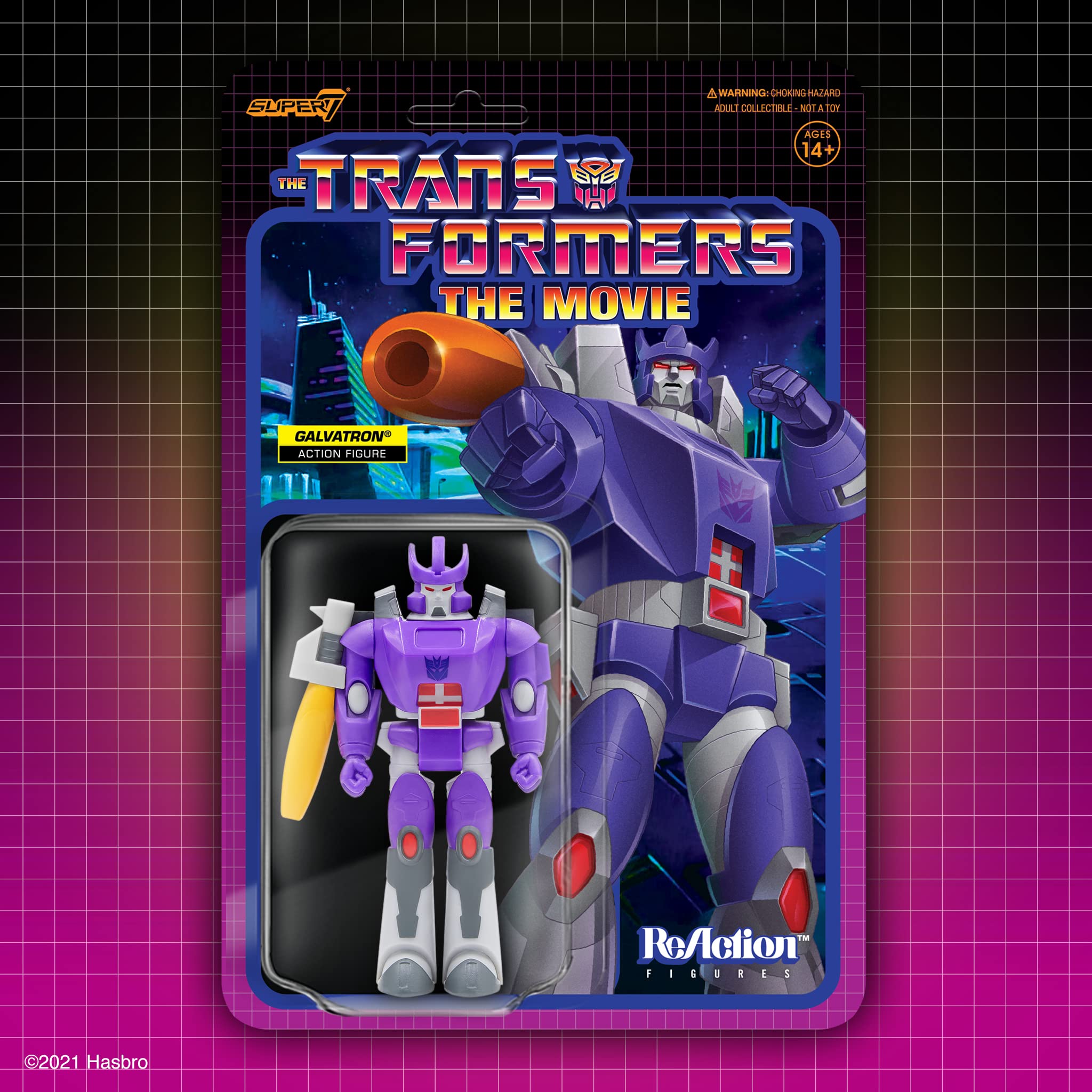 Transformers Vinyl Galvatron Super7 ReAction 9,5 cm Vintage