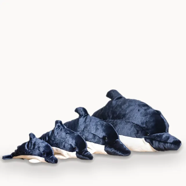 La Pelucherie Dolphin Auguste peluche delfino Small 40cm blu