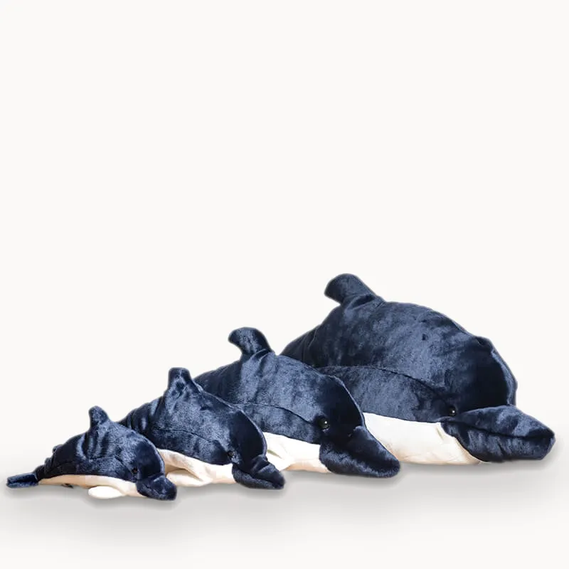 La Pelucherie Dolphin Auguste peluche delfino Small 40cm blu