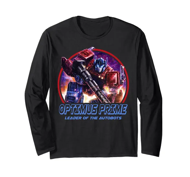 Transformers War Cybertron Optimus Prime Leader maglia nera lunga