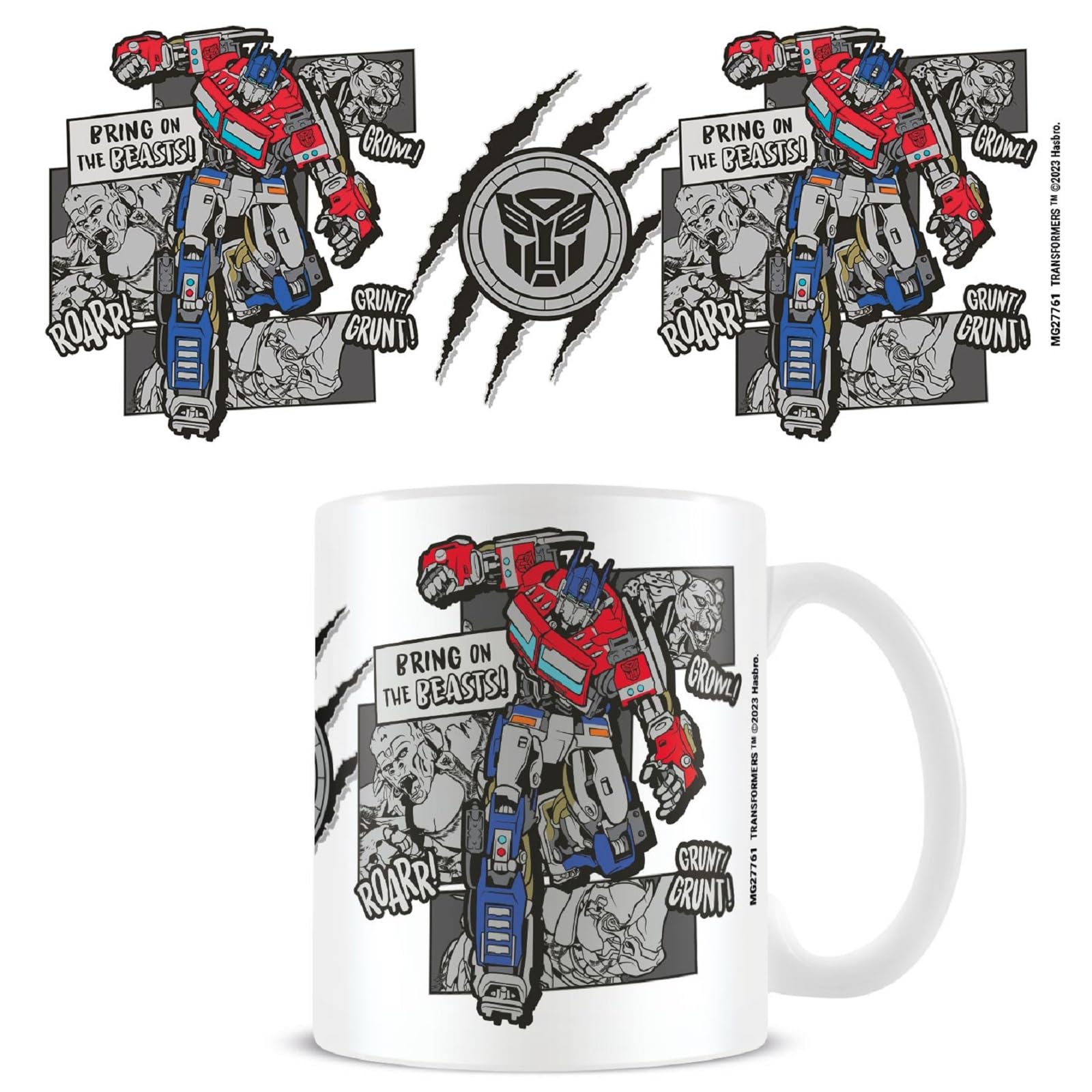 Transformers Bring on the Beasts tazza ceramica 325 ml bianca