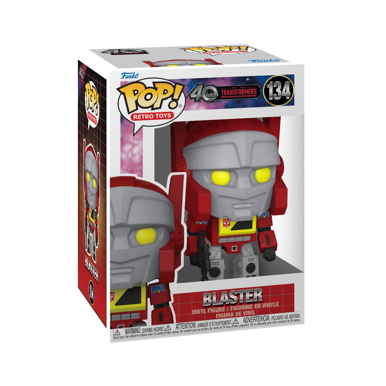 Transformers Funko POP! G1 Blaster figure in vinile 9,5 cm