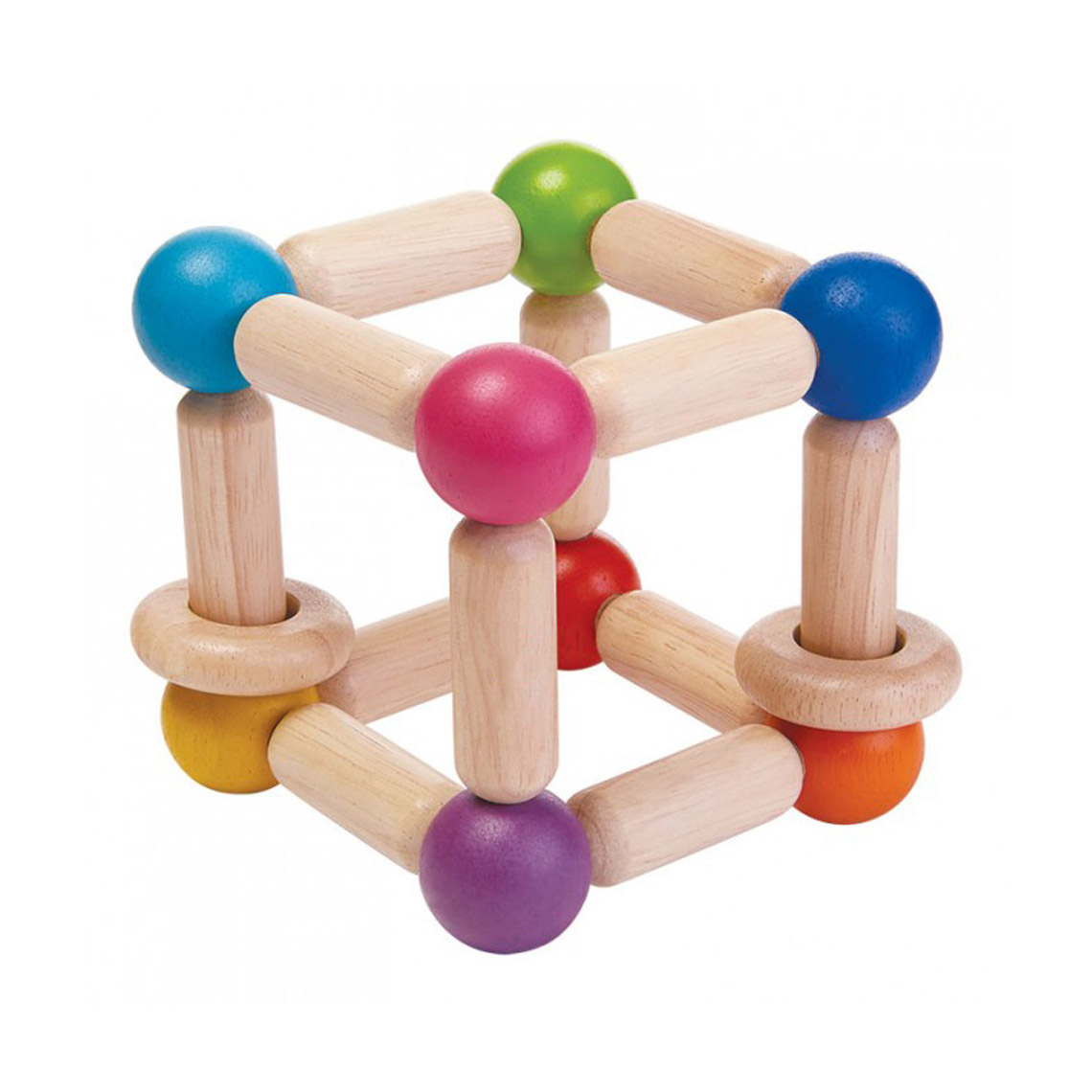 Kreativa Wooden Rattles Rattle Rectangle sonaglio legno rettangolare