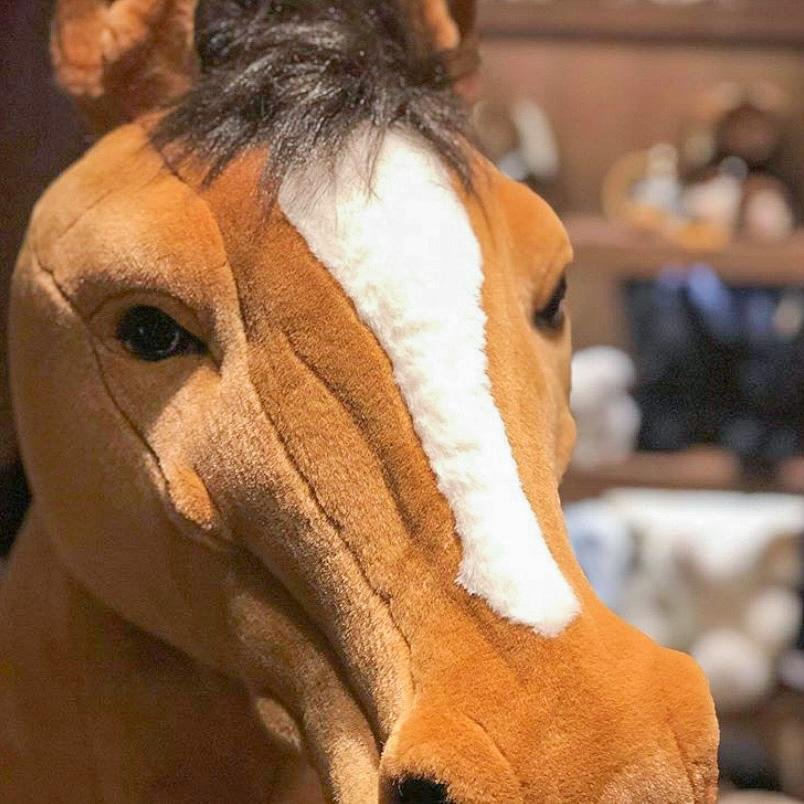 La Pelucherie Big Ones Cavallo e Puledro peluche 130 cm