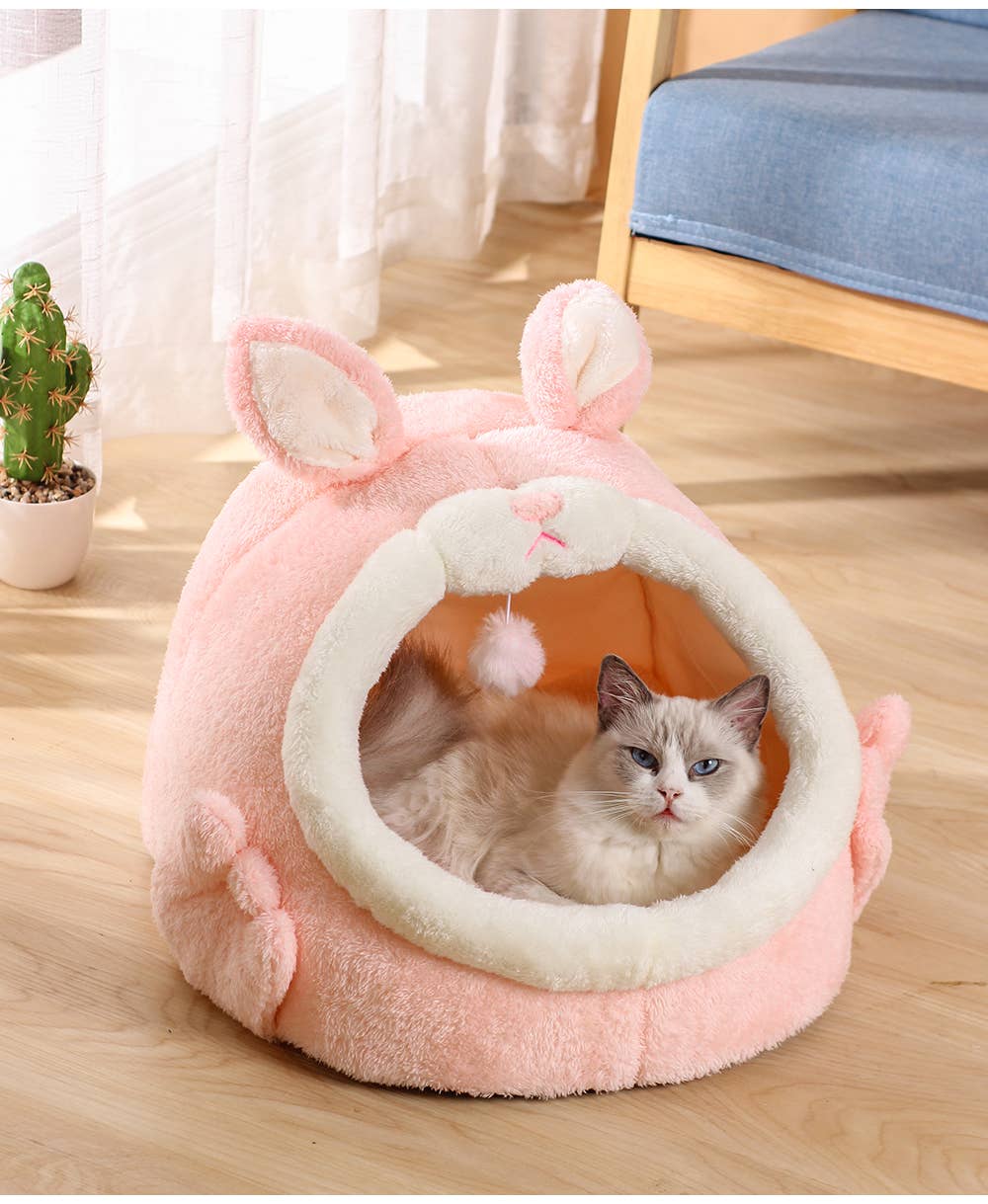 ToyalFriends Pet Beds Cuccia Coniglio M rosa per gatti morbida