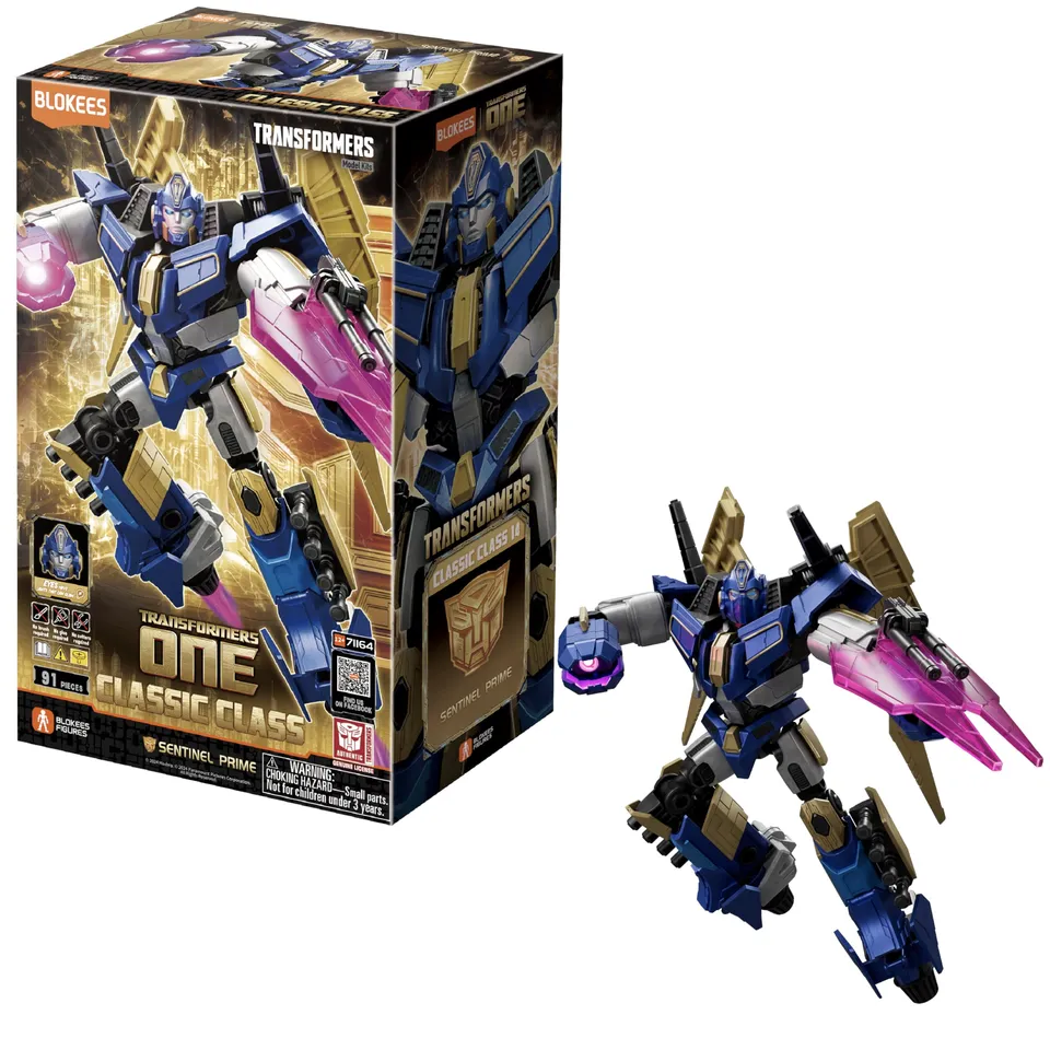 Blokees Transformers Sentinel Prime model kit 91 pezzi LED