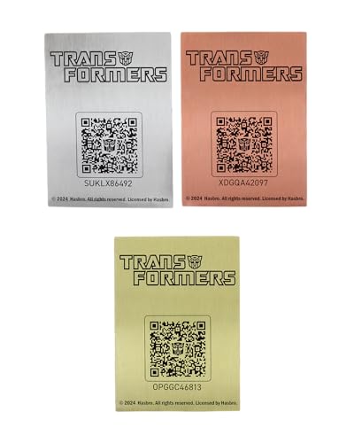 Transformers Digiplate pacchetto iniziale 3 piatti metallo