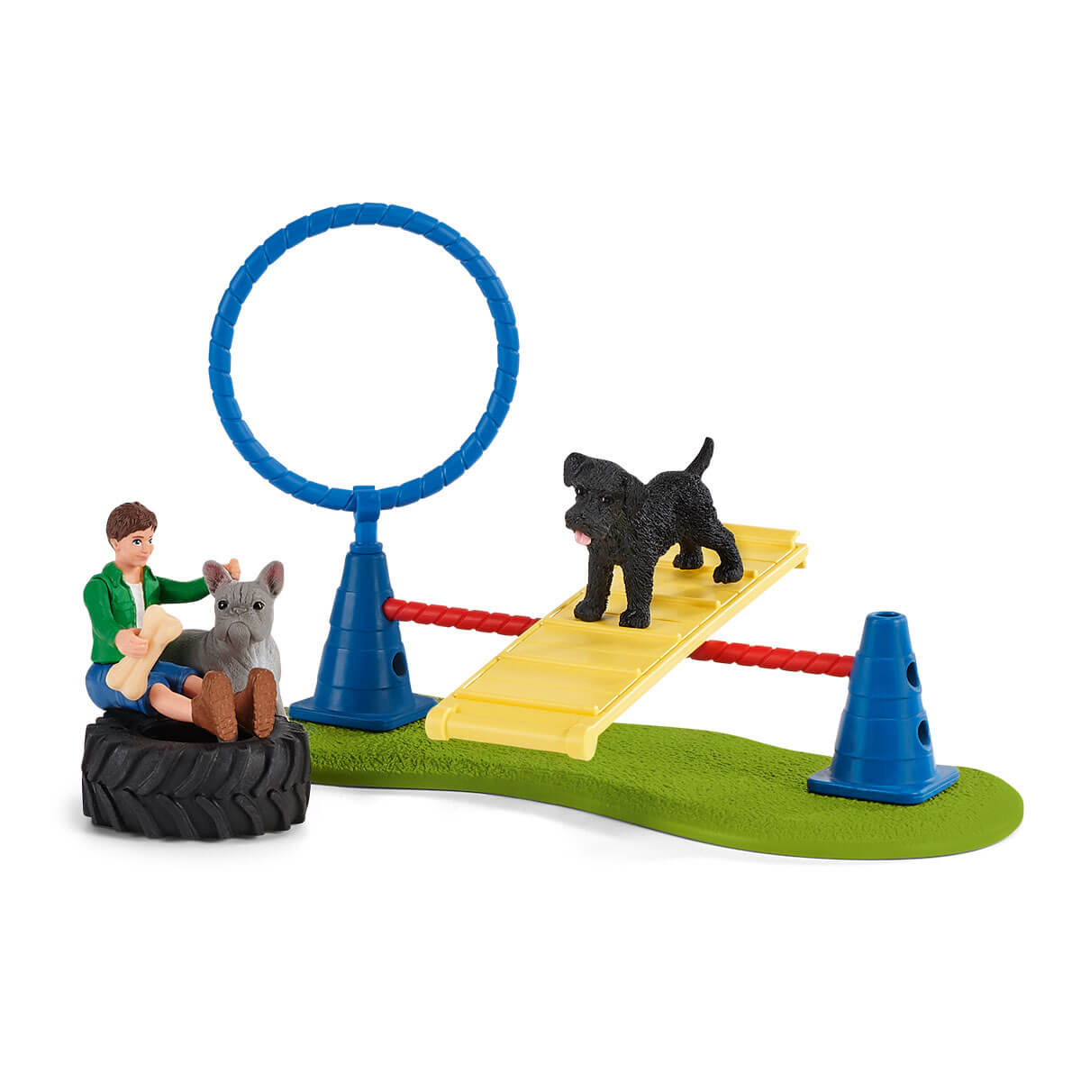 Schleich FARM WORLD Addestramento Agility Cucciolo cani 42536