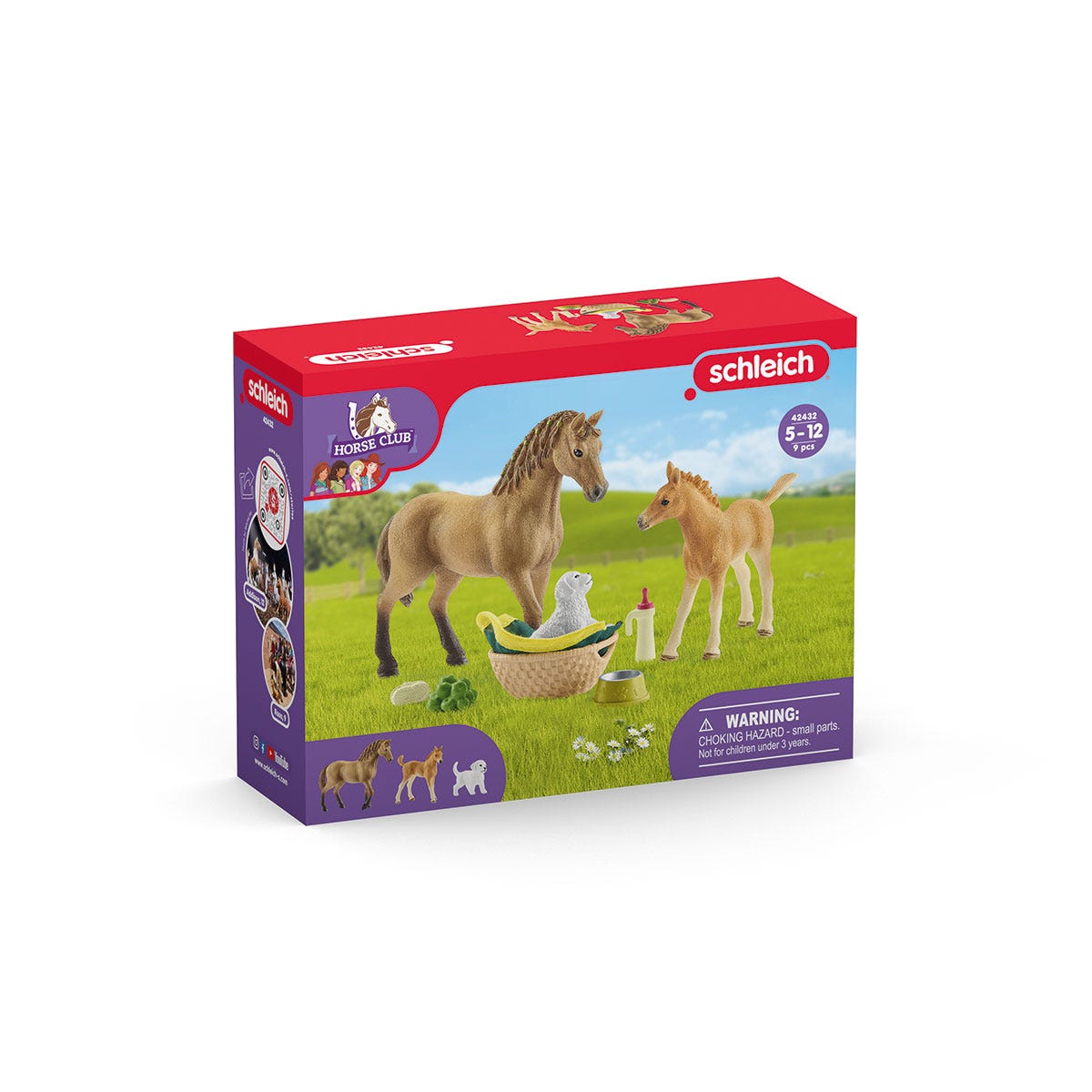 Schleich Horse Club 42432 playset Sarah cura puledro cucciolo