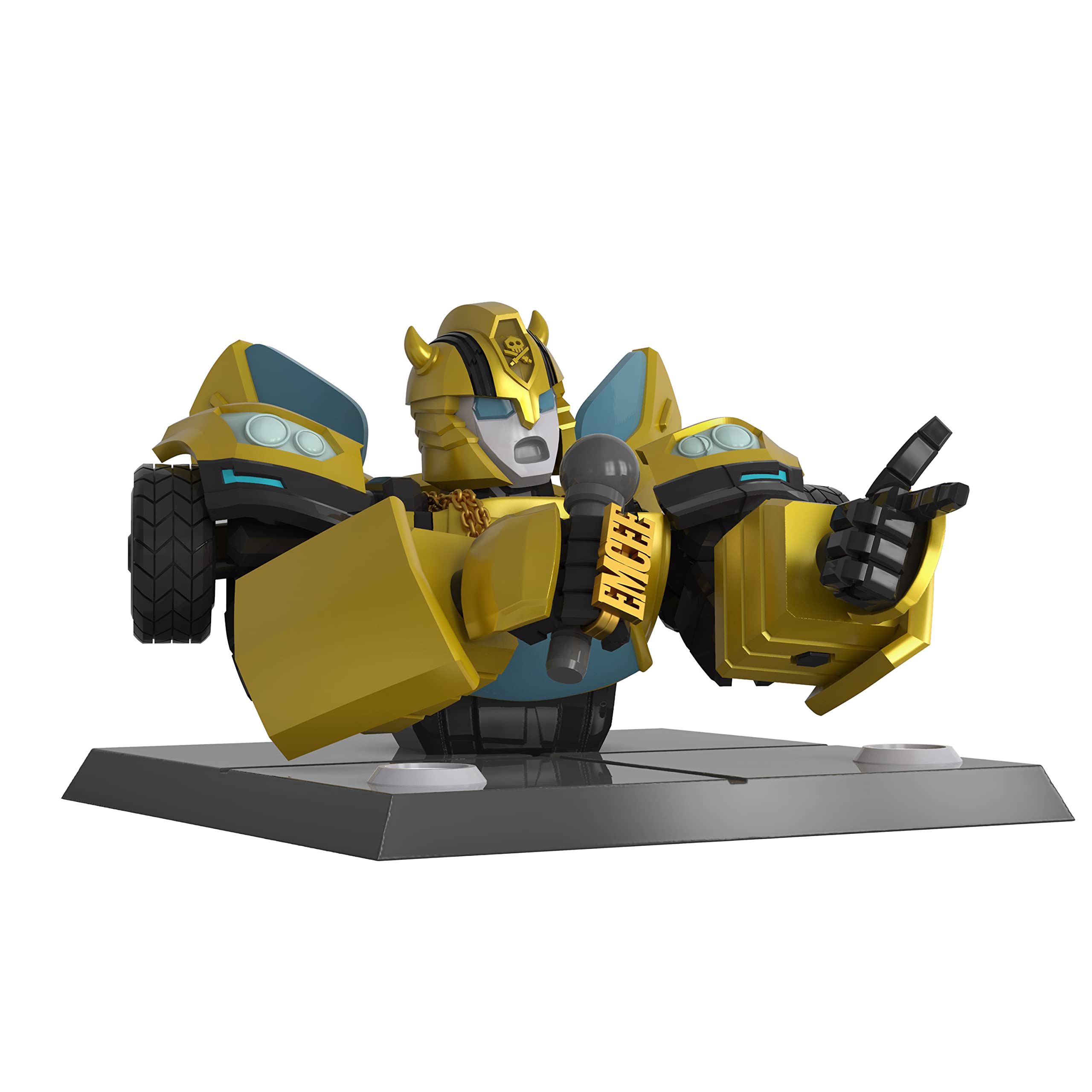 Transformers Bumblebee Emcee statua vinile 20 cm Quiccs oro