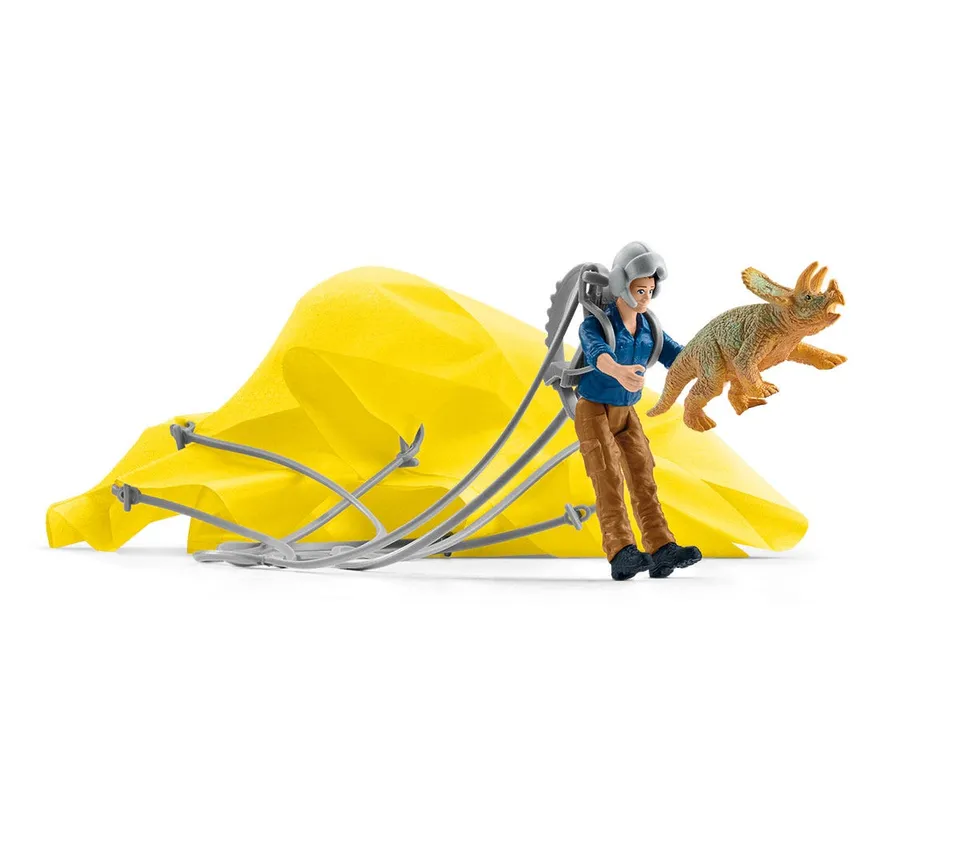 Schleich Dinosaurs 41471 Dino-soccorso paracadute Triceratopo