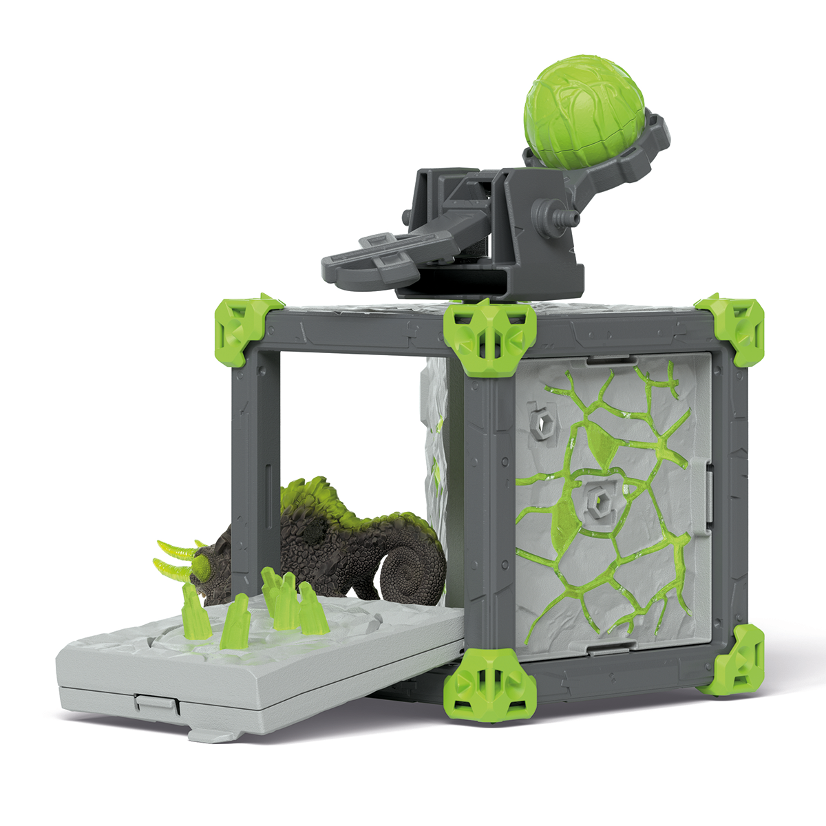Schleich Eldrador BattleCave Camaleonte di pietra playset catapulta