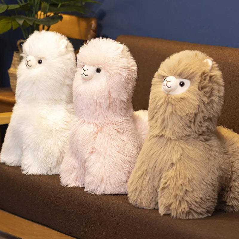 ToyalFriends Alpaca Lama peluche 40cm marrone morbido