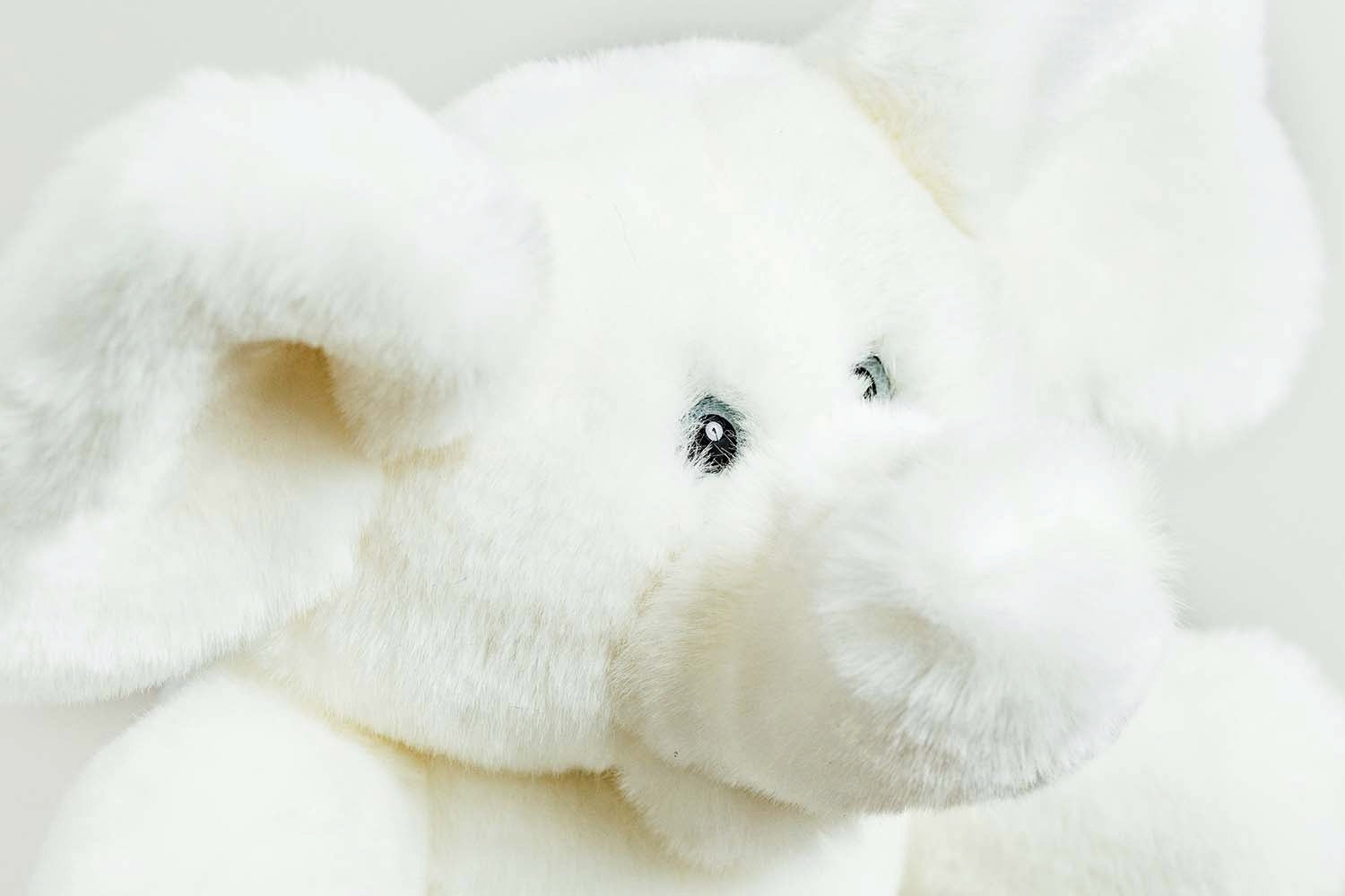 La Pelucherie Jungle Elefante Victor peluche Small 25 cm bianco