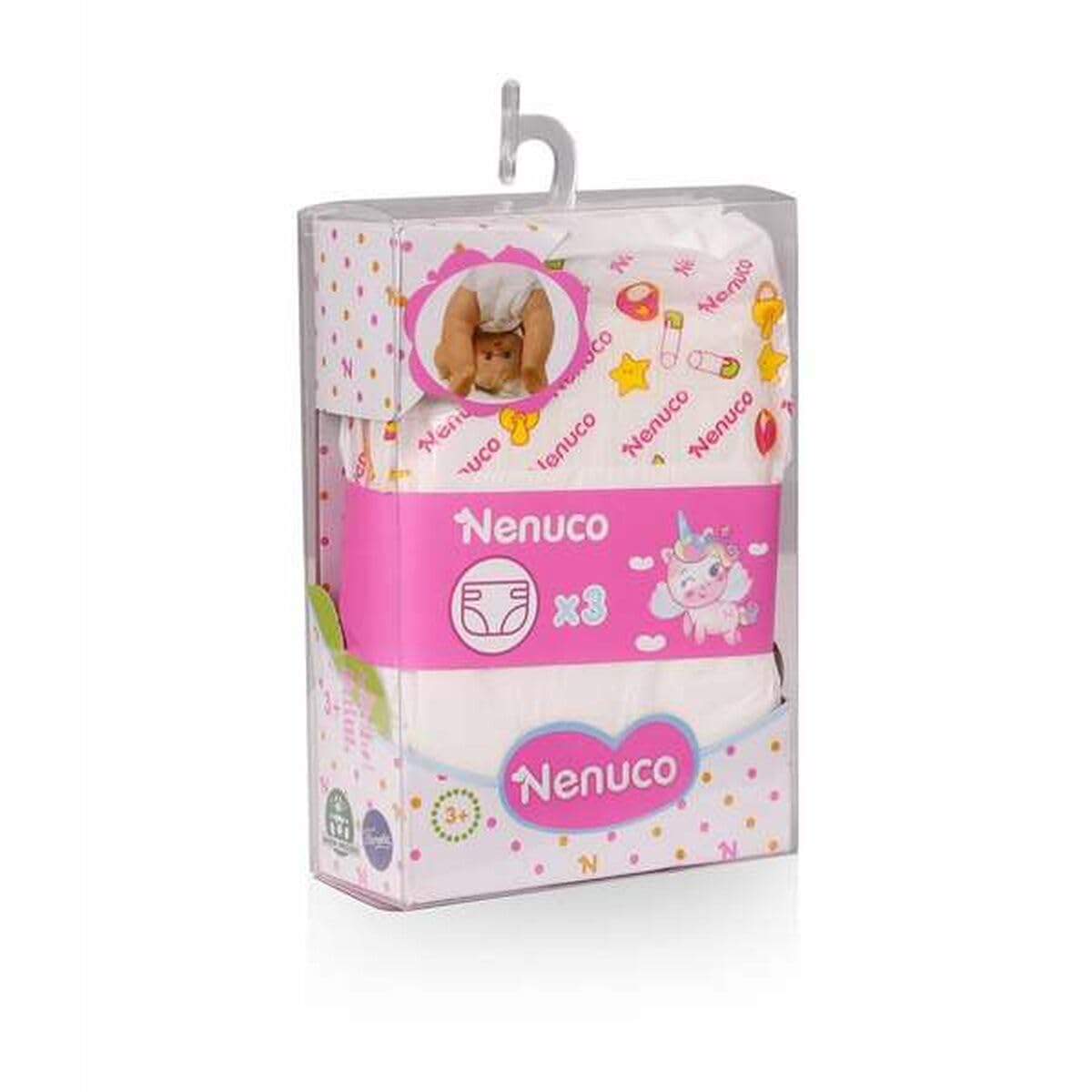 Nenuco Accessori confezione 3 pannolini bambola 35/42 cm