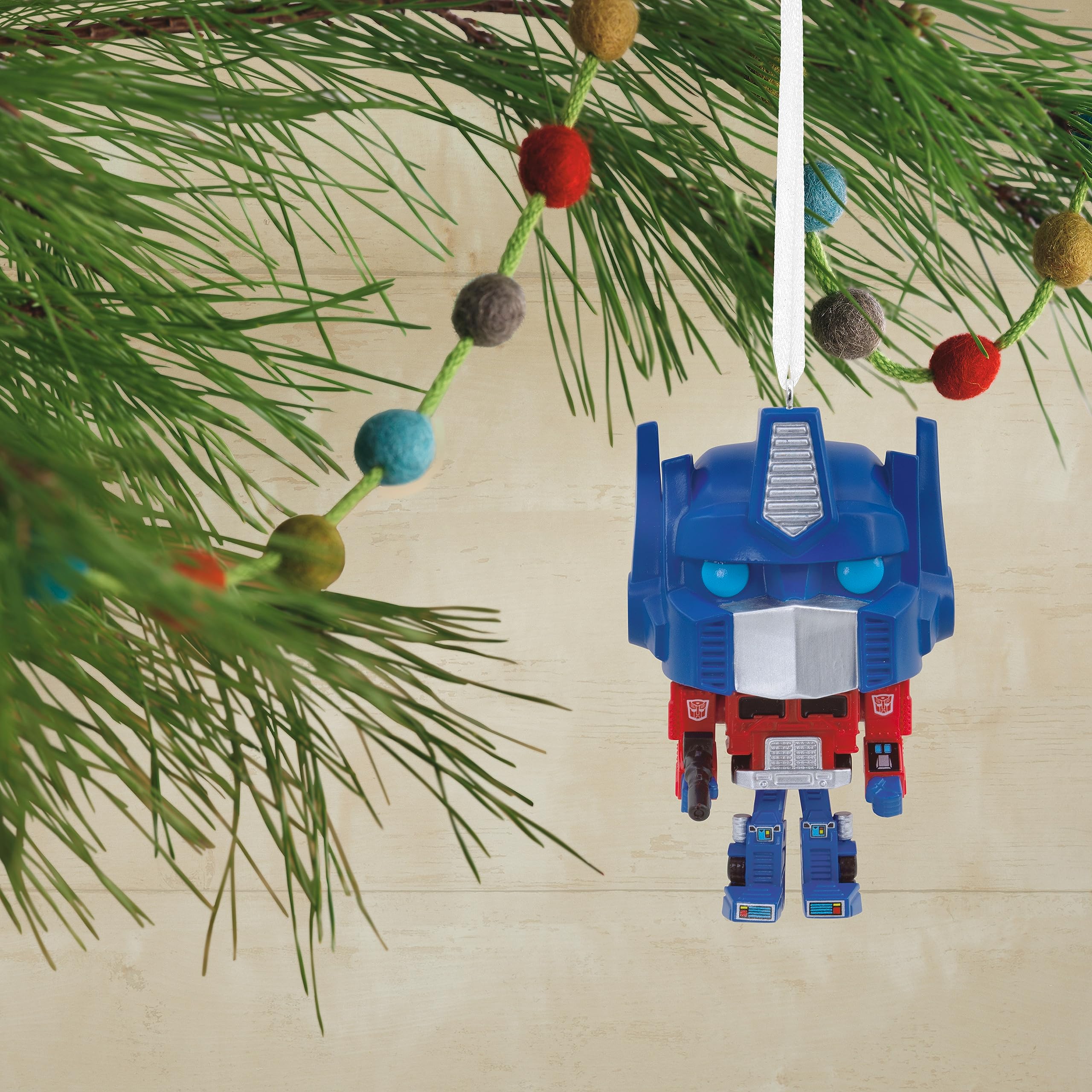 Transformers Optimus Prime ornamento natalizio Funko Pop 9 cm resina