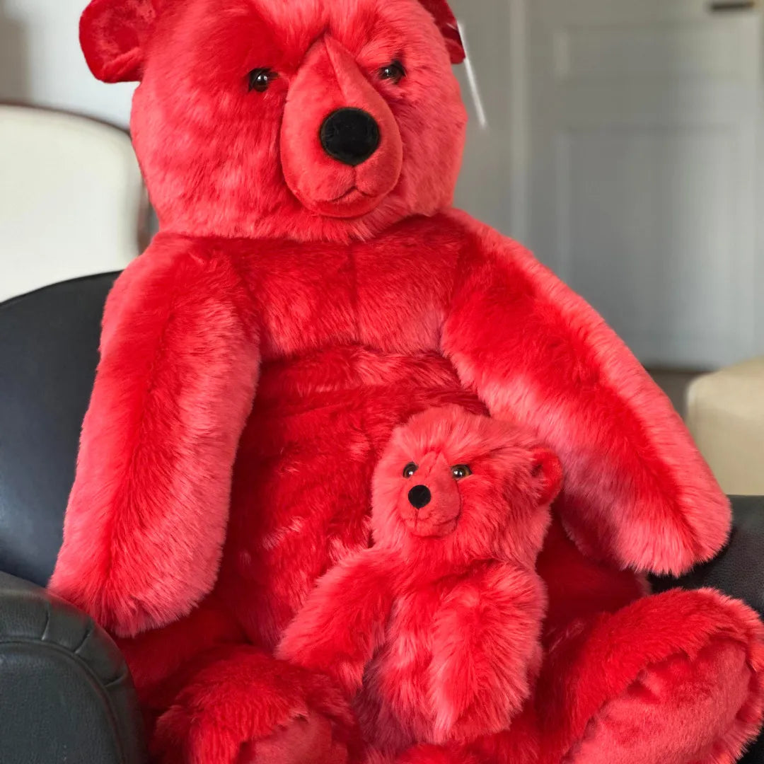 La Pelucherie Red Jules Bear orsacchiotto Small 35cm rosso