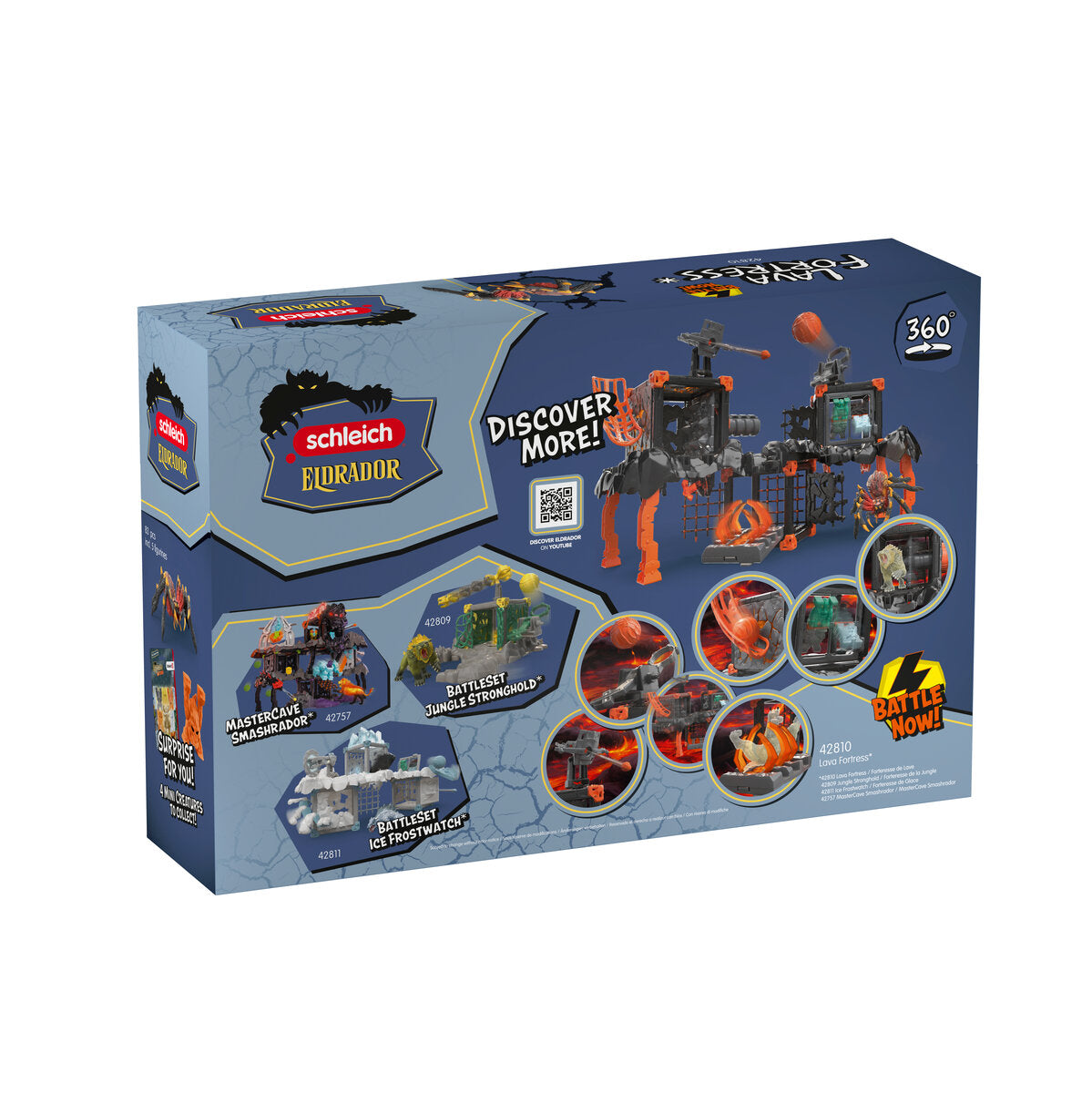 Schleich ELDRADOR Lava Fortress playset Tarantola Lava catapulta