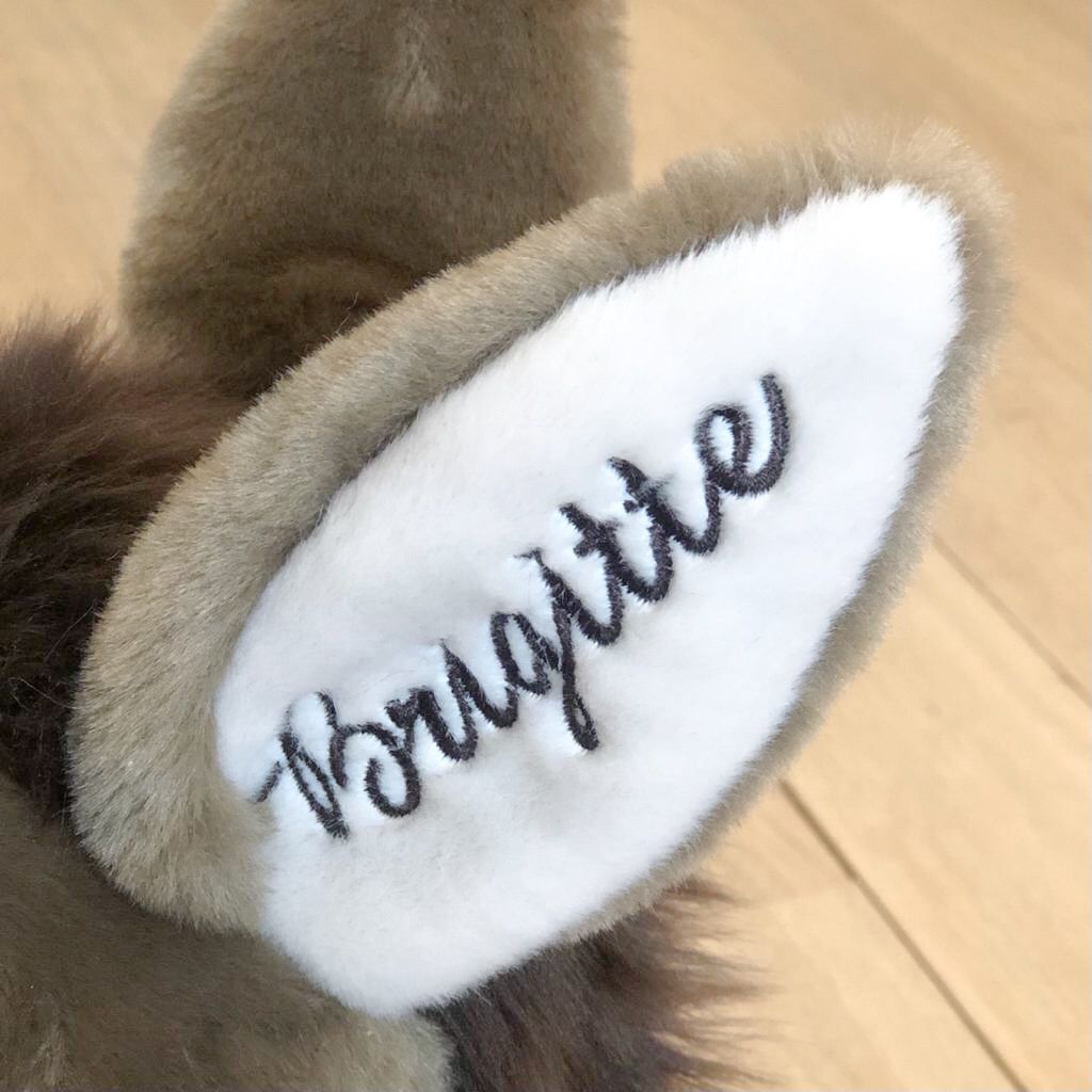 La Pelucherie Countryside Gaston peluche asino 35 cm grigio